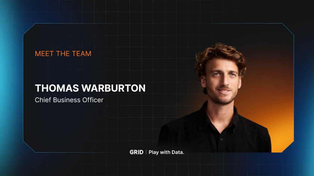 Portrait of Thomas Warburton, CBO at GRID, a founding member who now leads GRID Bet into the future of esports betting.